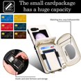 thumbnail image 3 of Allytechgroup Zipper Wallet Phone Case for Samsung Galaxy Z Flip 5, with Stylish Crossbody Strap Cards Slots RFID Blocking Shockproof Protective Luxury Case for Girls Women, White, 3 of 8
