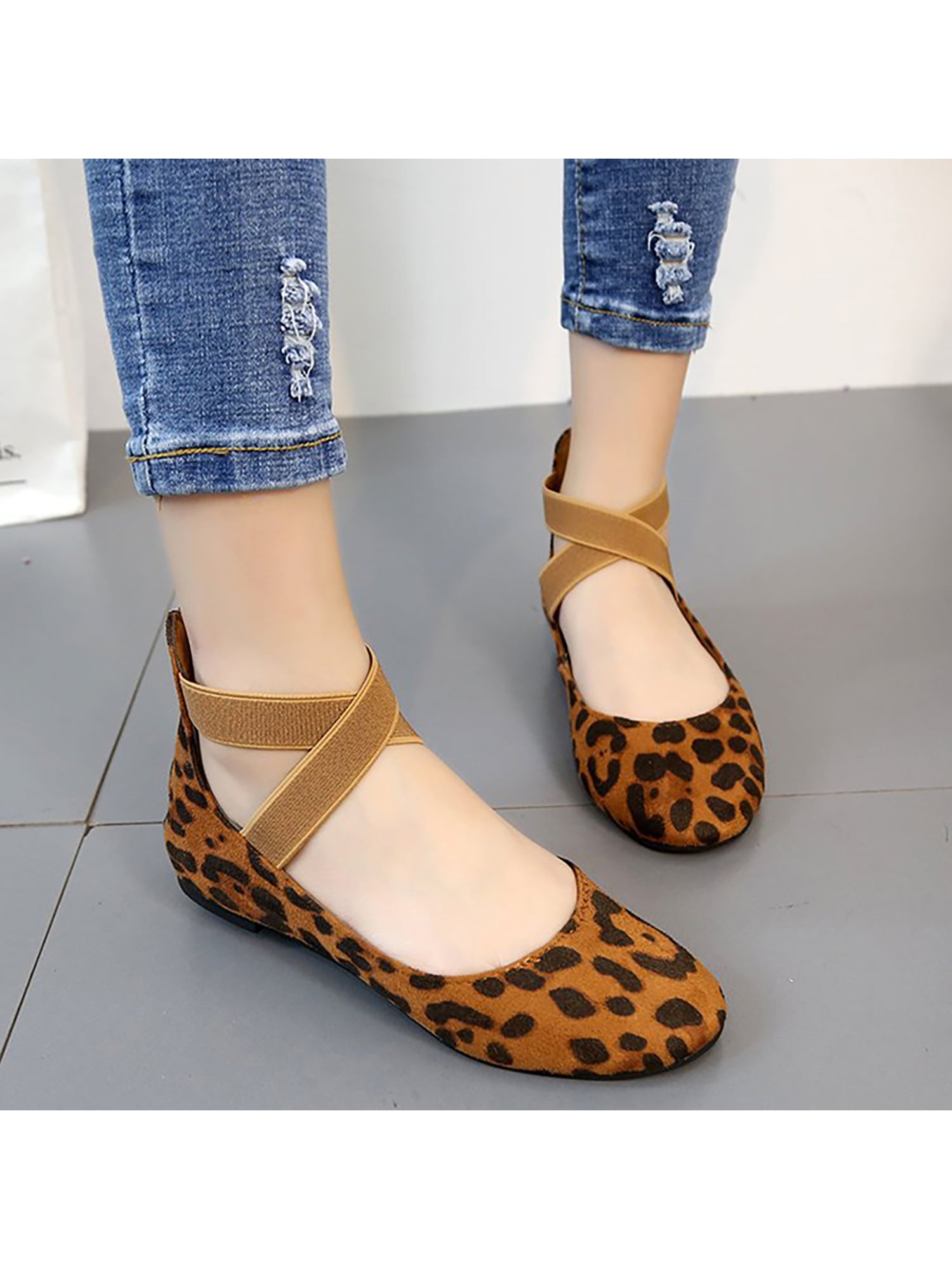 flats with ankle ties