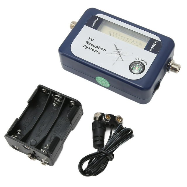 DEWIN Digital Satellite Finder Backlight 170‑860MHz TV Antenna Satellite Signal Finder Meter with Compass