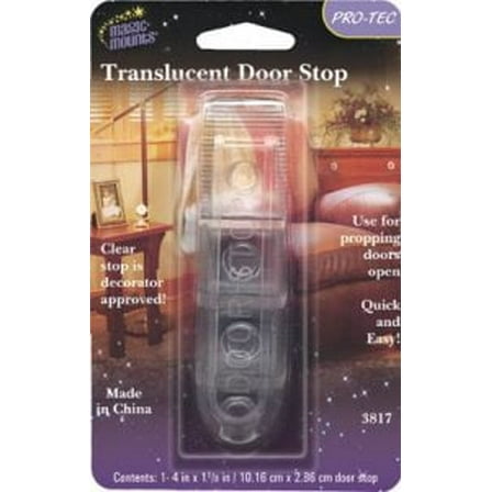 Door Stop Wedge-Translucent  4" x 1-1/8"