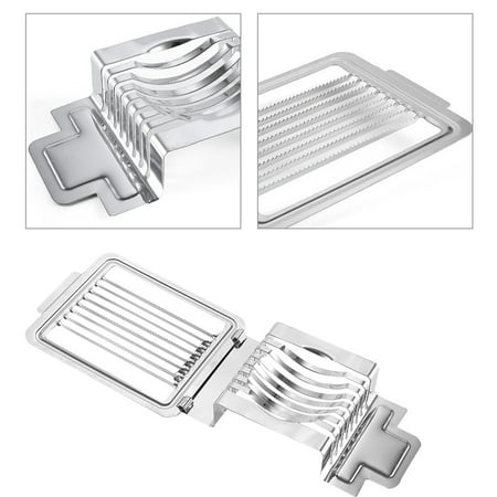 

DESTYER Egg Slicer Stainless Wire Egg Chopper Dentate Household Boiled Egg Slicer Accessory