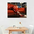 thumbnail image 2 of PIKWEEK Paintings Canvas Wall Art Fashion Women and  High Heels Pictures Home Wall Decorations for Bedroom Living Room Canvas Prints, 2 of 4