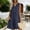 Dark Blue, variant on Shift Womens Dresses Plus Size Summer Tank Sleeveless Button V-Neck Knee Length Womens Dresses Mini Casual