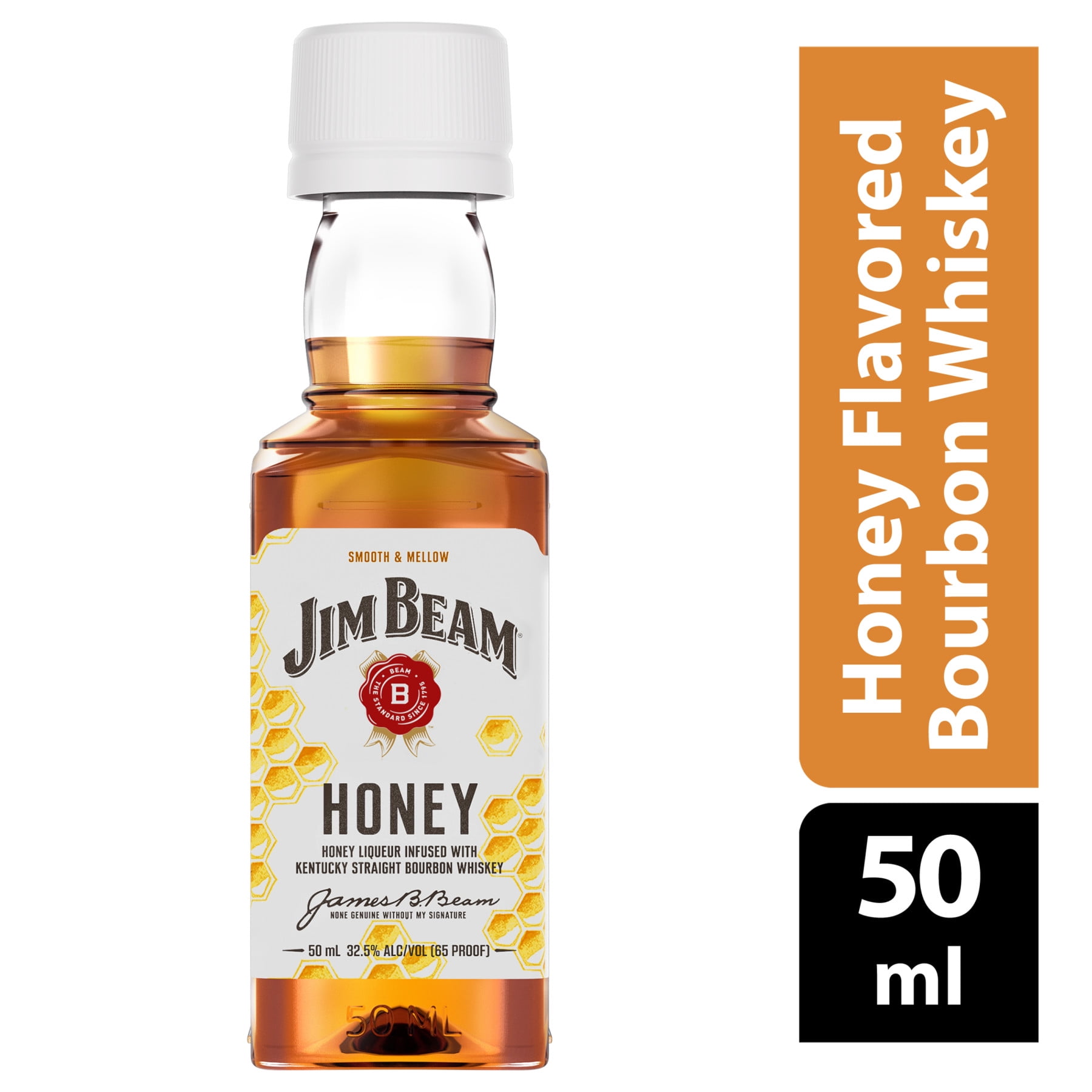 Jim Beam Honey Flavored Whiskey, 10 Pack 50 ml PET Bottles