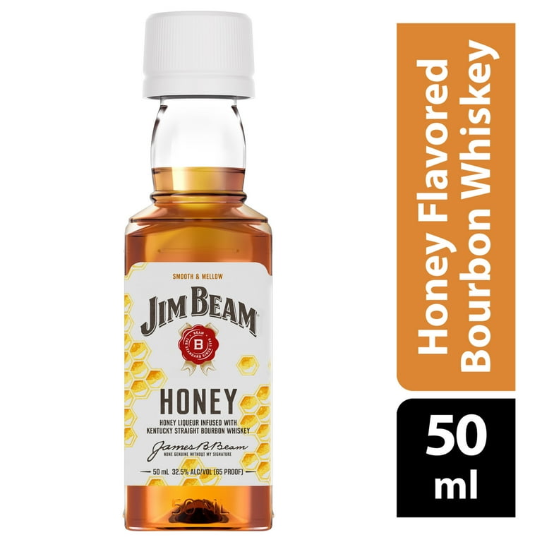 Jim Beam Honey Flavored Whiskey, 10 Pack 50 ml PET Bottles, 33