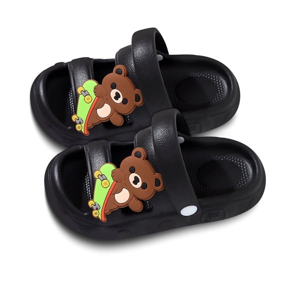 XDZJLR Boy Girl Toddler Clogs Unisex Water Shoes Breathable Beach Pool Outdoor Play With Non- Sole Clogs For Kids