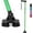 Green, variant on XX Walking Cane for Men & Women - Foldable, Adjustable, Lightweight, Self Standing Pivot Walking Cane, Soft Handle Grip, with Travel Bag, Walking Sticks for Seniors & Adults