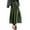 Army Green, variant on Women's Velvet Pleated Skirt - High Waist, Hips-Wrapped Design, Stretchy Fabric for All Seasons (S-XXL)