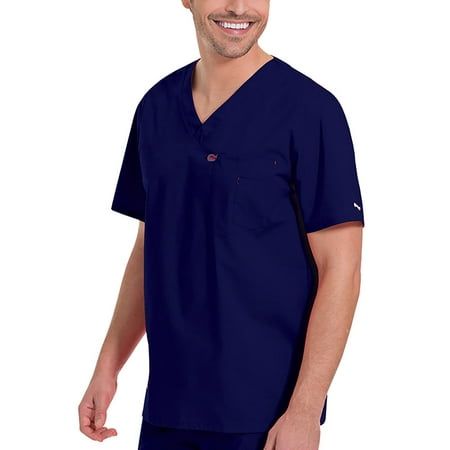 Landau Stretch Unisex V-Neck Top Scrub Top