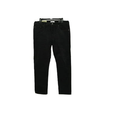 Goodfellow & Co Straight Leg Slim Fit Men's Corduroy 5-Pocket Casual Black Pants, 30W x 32L