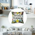thumbnail image 5 of nygtbtfer 2PCS Color Flower Pillow Cover Colorful Floral Throw Pillow Case Funny Saying Pillowcase Elegant Optimism Home Decor Sofa Pillow Cases Great Gift White, 5 of 7