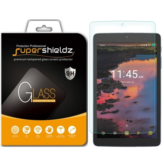 [1-Pack] Supershieldz for Alcatel A30 Tablet 8-inch Tempered Glass Screen Protector, Anti-Scratch, Anti-Fingerprint, Bubble Free