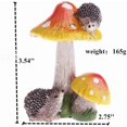 thumbnail image 2 of Fairy Mushroom Miniature Mushrooms Ornaments Hedgehog Outdoor Mushroom Figurine Fairy Garden Accessories Decor Small Garden Decoration, 2 of 4
