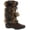 Brown, variant on Talia-Hi Women Mukluk Faux Fur Boot Mid Calf Winter Snow Nude 5.5