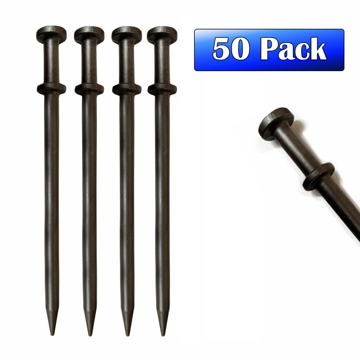 1x20 Double Head Steel Stakes, 50 Pack ASTM Standard for Small ...