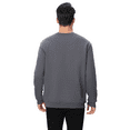 thumbnail image 5 of Zfeel Men's Crewneck Sweatshirt, Long Sleeve Cotton and Poly Blend Pullover Fleece, Iron Grey, 4XL, 5 of 5