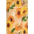 thumbnail image 2 of Dreamtimes Sunflower Kitchen Dish Towels 4 Piece,Absorbent Soft Dishcloths Towels Reusable Hand Towels Quick Drying Cleaning Cloth, Tea Towels,18" x 28", 2 of 7