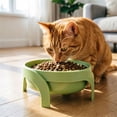 thumbnail image 2 of Elevated Spill Proof Pet Bowl with Stand, Non Slip Raised Feeding Bowl for Small Dogs Cats Reduces Vomiting, 2 of 5