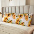 thumbnail image 6 of Easygdp Sunflower 5 Long Body Pillowcase - Super Soft Microfiber Body Pillow Case - Envelope Closure, Cool, Anti-Fading- 20x54 in, 6 of 8