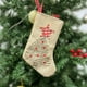 thumbnail image 4 of Adorno navideño con forma de calcetín | Decoración colgante de tela bordada para el árbol de Navidad | Pequeño colgante con forma de calcetín para la decoración festiva del hogar | Juego de 1, 4 of 6