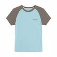 thumbnail image 5 of SAWOBUUN Boys Athletic Performance T-Shirt Kids Quick Dry Raglan Sleeve Crewneck Tee Breathable Color Block Active Top for Sports Running, 5 of 6
