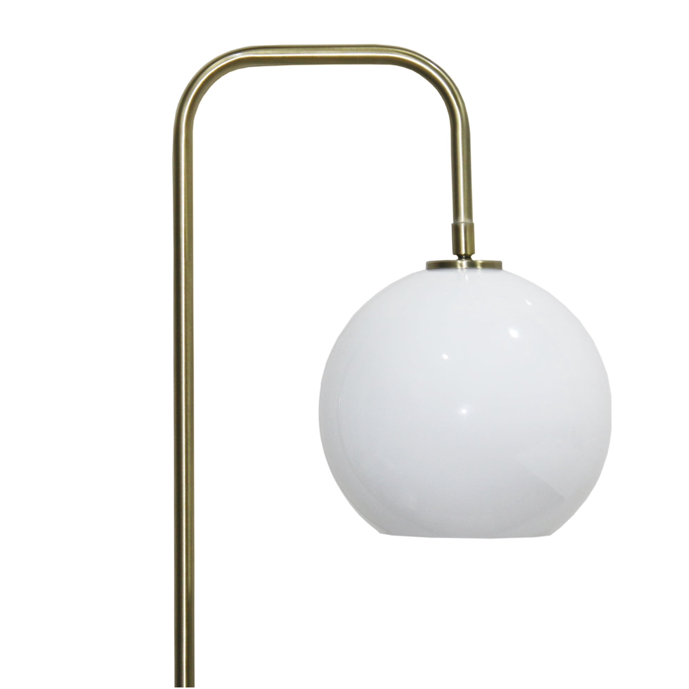 JERFIT Modern Floor Lamp for Living Room, Tall Corner Standing Light with White Marble Base and Shade, Warm Ambient Illumination for Bedroom Office Reading Nook, Plug-In 110V