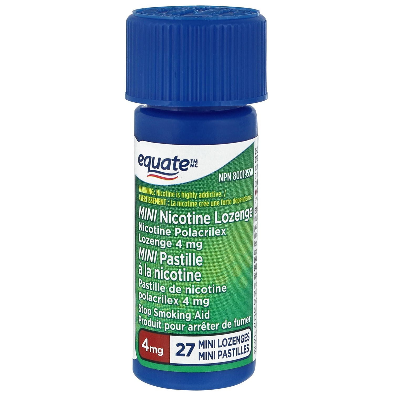 Equate Mini Pastile a la nicotine, menthe