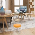 thumbnail image 2 of Rotating Low Stool With Wheels Rolling Stool Pedicure Spa Chair Pu Cushioned Massage Stools orange Rolling Beauty Stool For Nail Chair And Shoe Changing, 2 of 8