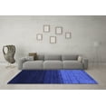 thumbnail image 3 of Ahgly Company Indoor Square Abstract Blue Contemporary Area Rugs, 5' Square, 3 of 4