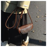 Aellinatey Elegant Studded Underarm Bags for Women Shoulder Bag Travel Satchel Purse