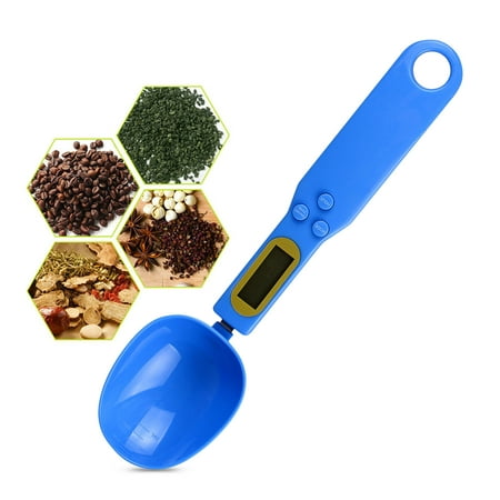 

Tiitstoy High-Precision Detachable Electronic Measuring Spoon Digital Kitchen Scale 500g/0.1g Measuring Spoons Baking Spoon Scale with LCD Display Blue