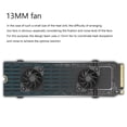 thumbnail image 4 of Disipador De Calor M.2 NVME Dual Engine Tower SSD Radiador Aleación de aluminio 13MM Ventilador doble para 2280, 4 of 7