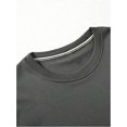 thumbnail image 4 of AIR-Chandails en Molleton pour Hommes Lettres Florales Graphique Col Rond Manches Longues Pull Automne Tops, 4 of 4