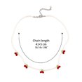 thumbnail image 4 of YIEMEEN Cherry Pearl Necklace Chain Add Highlights to Outfit for Daily Wearing Party, 4 of 10