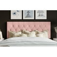 thumbnail image 5 of Home Design Concetta Queen Adjustable Tufted Headboard, Pink Velvet with Diamond Button Tufting, Modern Bedroom Furniture, 5 of 5