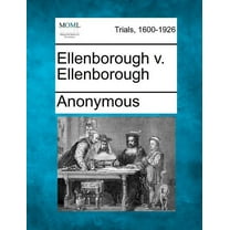 Ellenborough V. Ellenborough (Paperback)