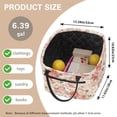 thumbnail image 6 of Yuyamidu Vintage Rose Quilted Basket with Side Pockets Large Capacity Laundry Basket Portable Folding Storage Quilted Storage Basket for Nursery Bedroom Living Room, 6 of 6