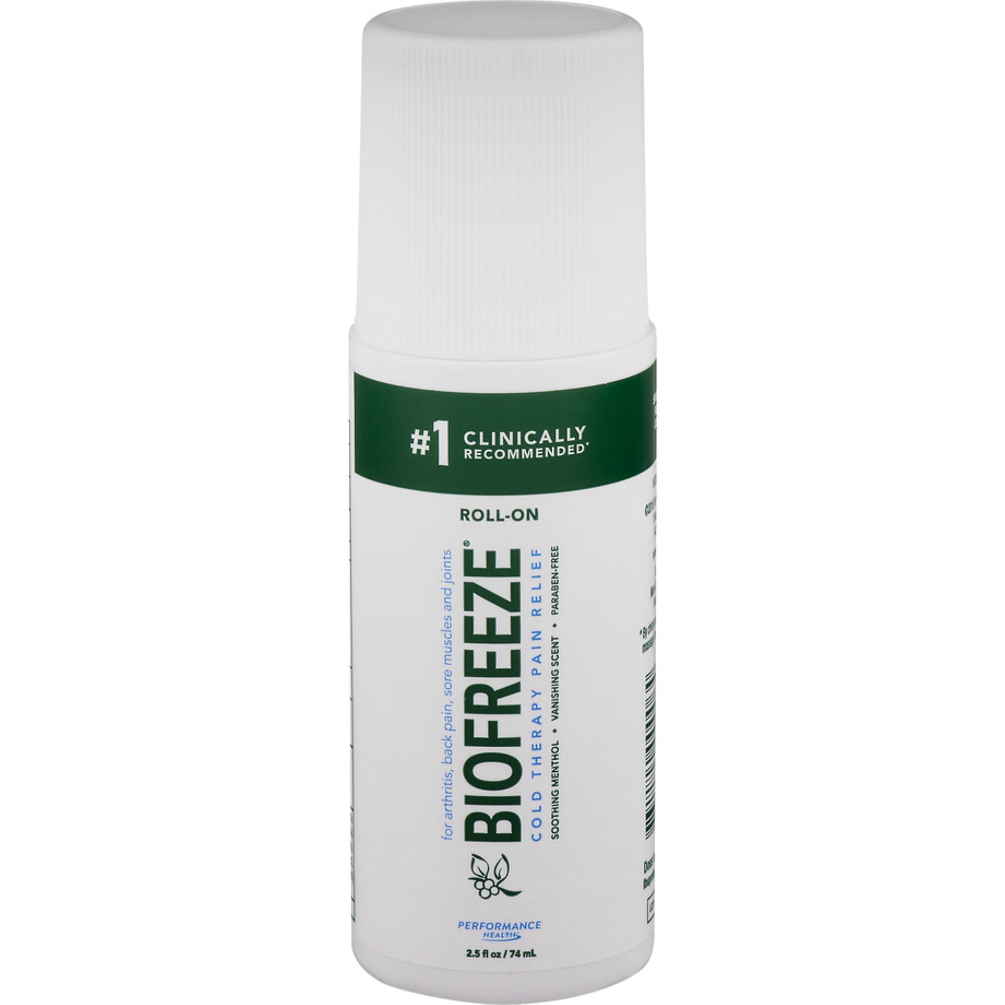 Biofreeze Cold Therapy Pain Relief Roll-On Fast-Acting Long Lasting, 2-Pack