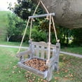 thumbnail image 6 of Mdesiwst Bench Shaped Bird Feeder Multi-purpose Pet Supplies Hanging Bird Swing Chair Feeder for Garden, 6 of 8