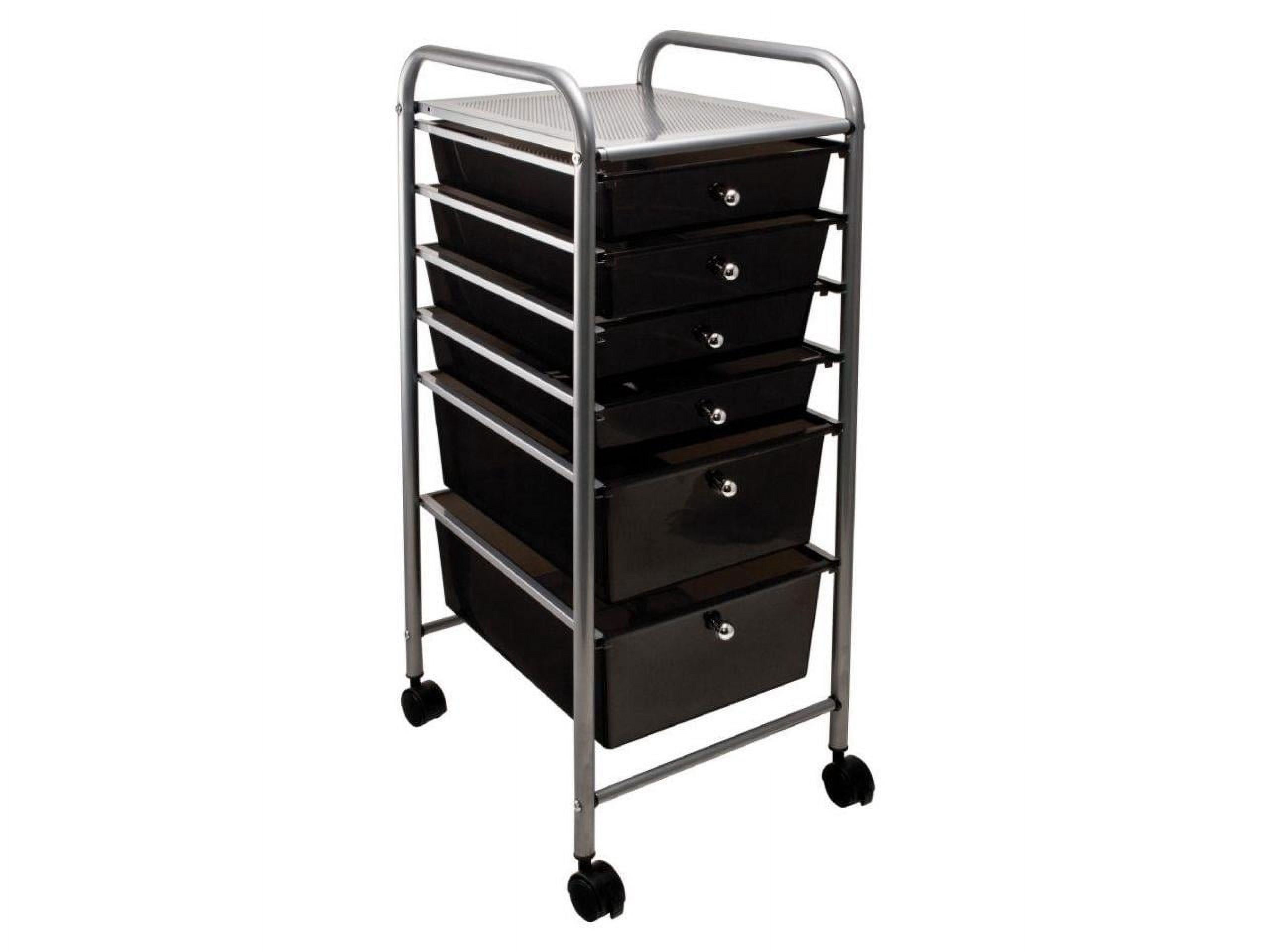 Advantus Portable Drawer Organizer, 13w x 15 3/8d x 32 1/8h, Smoke/Matte Gray