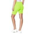 thumbnail image 4 of MOA Collection Women's High Waist Cotton Stretch Solid Casual Active Yoga Basic Biker Short Pants, 4 of 5