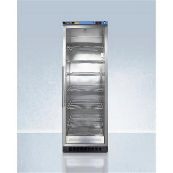 Accucold PTHC155GCSS 24" Stainless Steel Glass Door Blanket Warmer, 12.17 Cu.Ft., 90 - 140ºF