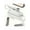 White, variant on PowerPlus 8000mAh Power Bank: Built-in Type-C Cable, 5V3.1A Fast Charging, Phone Holder, LED Flashlight, Compact 2-Port Portable Charger for iPhone, iPad, Android.