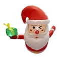 thumbnail image 4 of Inflable navideño de 3,5 pies para colgar, accesorio fotográfico de Papá para exteriores, decoración navideña para interiores, patio trasero, 4 of 9
