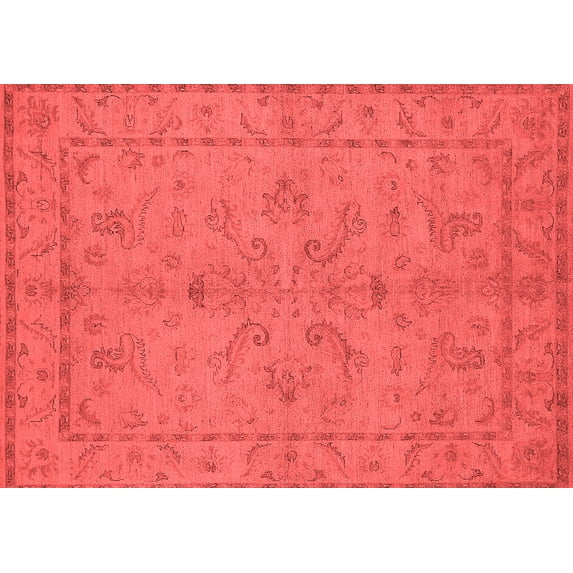 Ahgly Company Indoor Rectangle Oriental Red Traditional Area Rugs, 8' x 10'