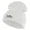 White, variant on Jesus Fish Religious Iron on Patched 12 Inch Long Knitted Beanie - White OSFM
