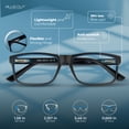 thumbnail image 5 of BLUE CUT Blue Light Blocking Glasses for Screen Time, Computer Glasses for Adults, Black/Blue, 5 of 7