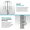 thumbnail image 7 of Kraus KPF-1605SFS Artec Pro 1.8 GPM Single Hole Pre-Rinse Pull Down Kitchen Faucet -, 7 of 7