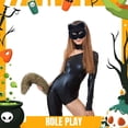 thumbnail image 4 of Event & Party, Halloween 3D Cute Animal Tail Pendant Women Holder Pompoms Tail Fashionable Hairy Tail 50cm Halloween Plush Tail, Home Decor, 4 of 5
