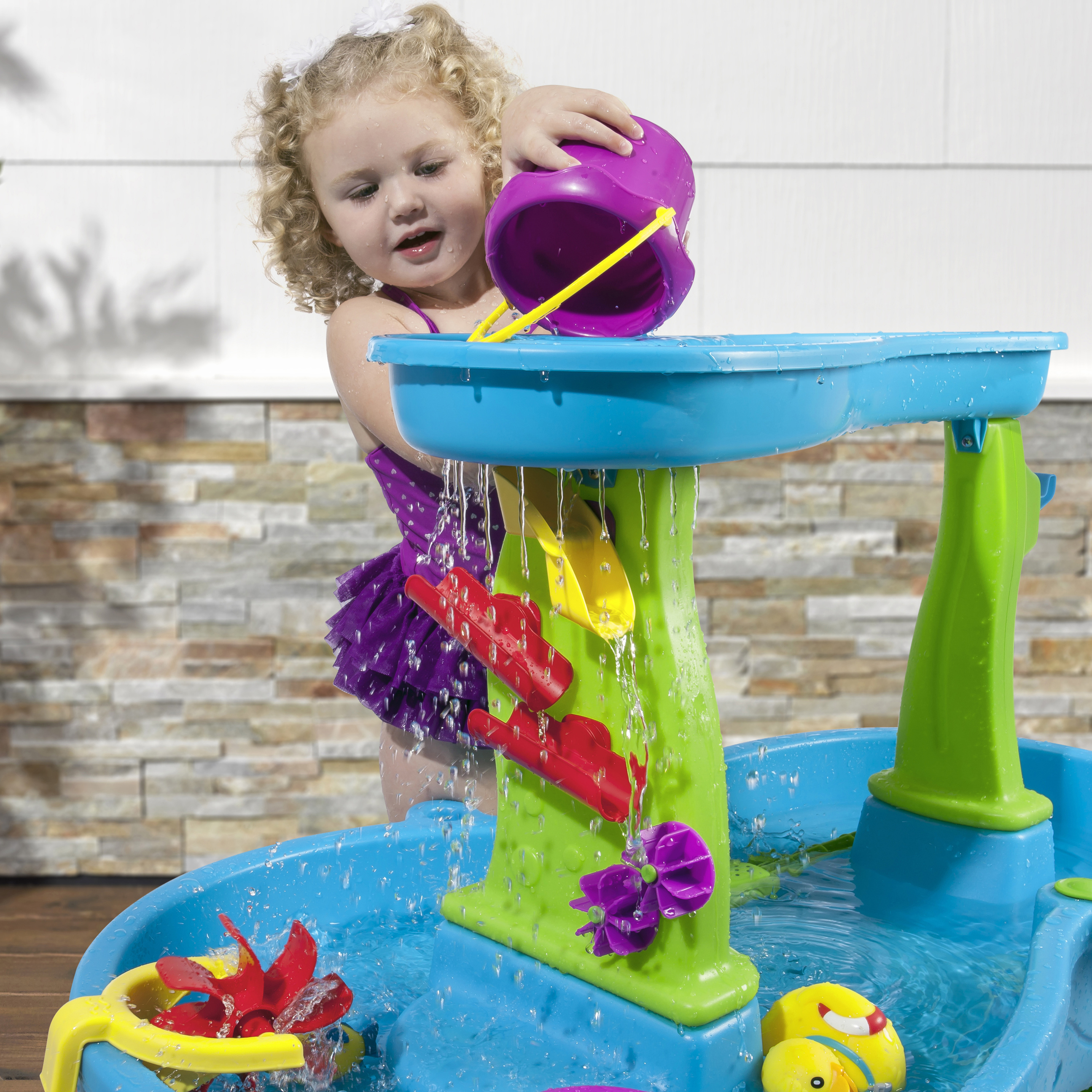 Step2 Rain Showers Splash Pond Water Table with Waterfall photo 8